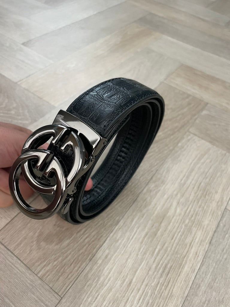 Men’s Designer Leather Belt in Black – High-Quality, Stylish & Comfortable
