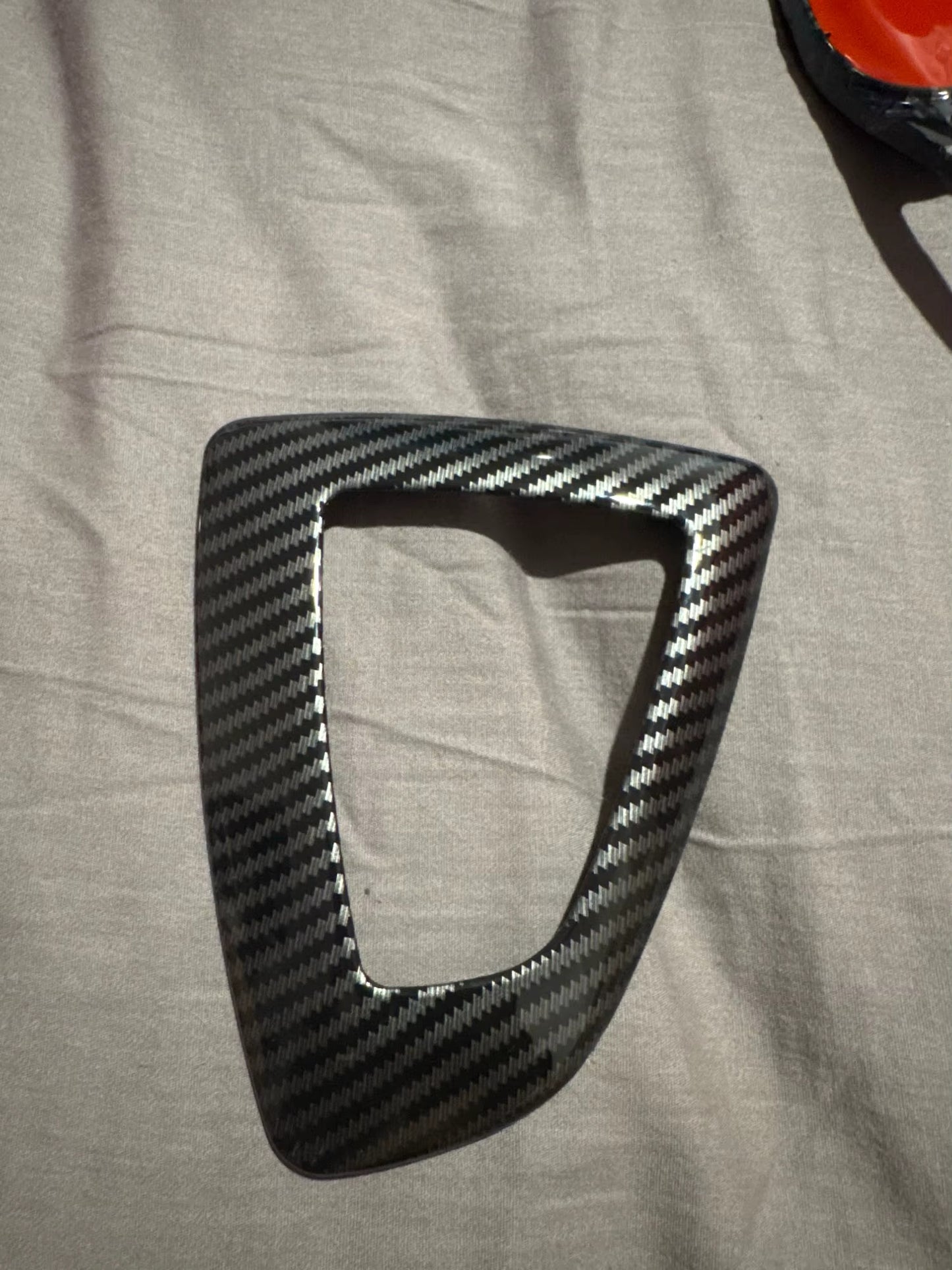 BMW Carbon Fiber Gear Shift Knob Panel Cover Trim for BMW 1-4 Series F20-F36