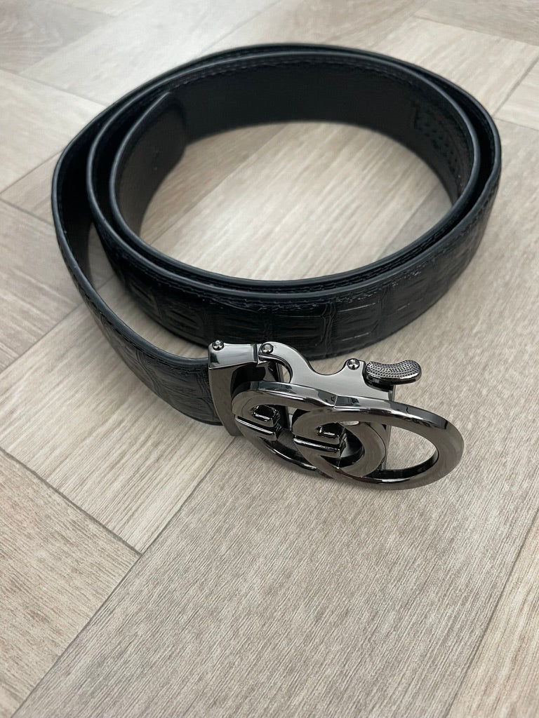 Men’s Designer Leather Belt in Black – High-Quality, Stylish & Comfortable
