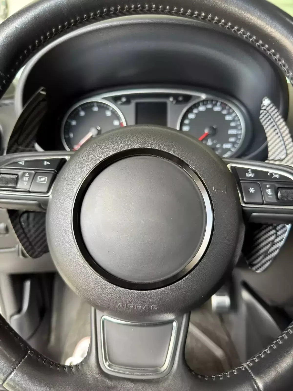 Audi Steering Wheel Ring Trim Cover – Black