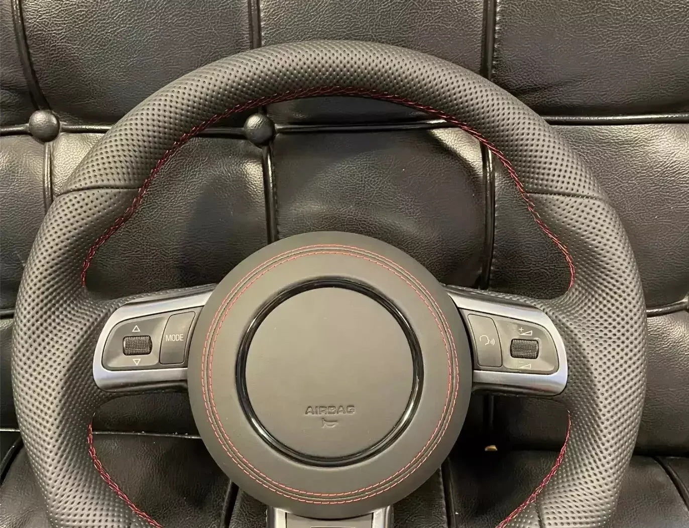 Audi Steering Wheel Ring Trim Cover – Black | Interior Styling for A1 A3 A4 A5 A6 A7 A8 Q3 Q5 Q7 SQ5 S Models + RS Models