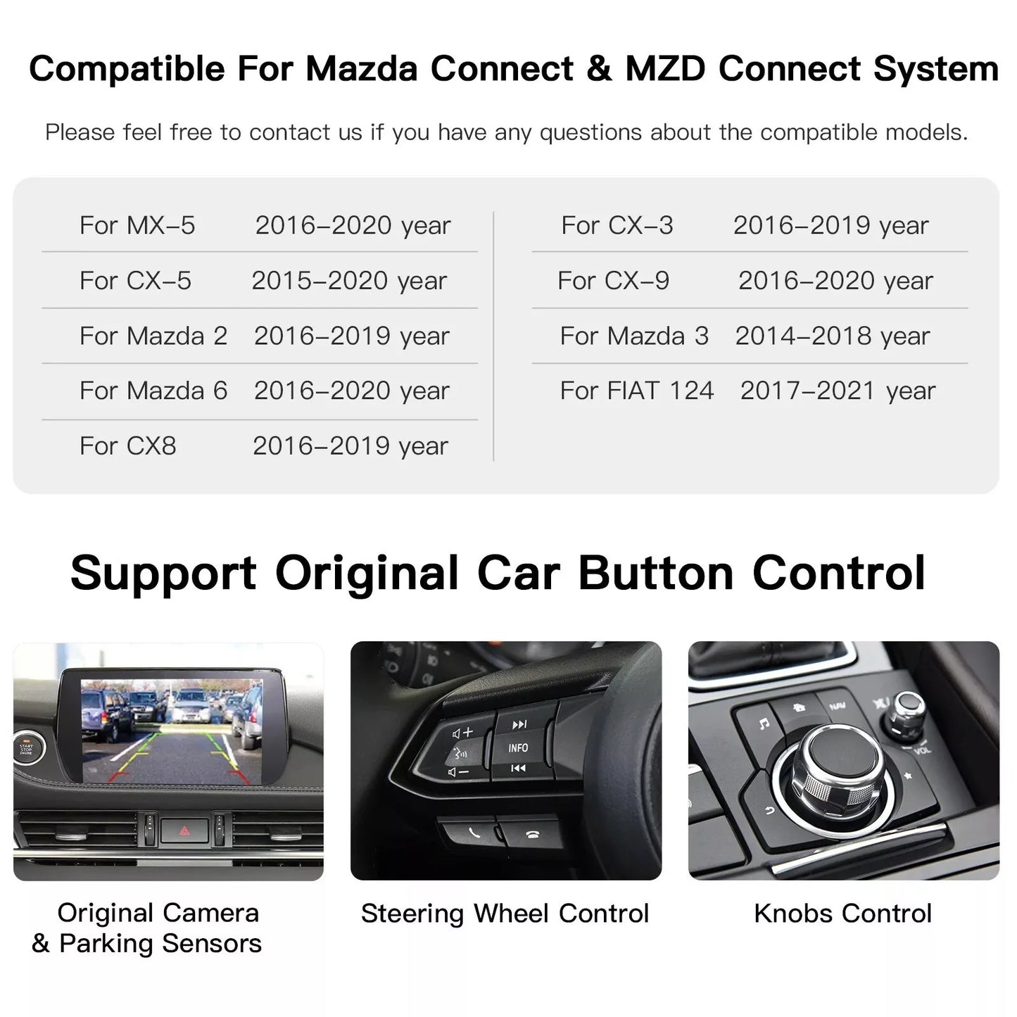 Mazda Apple Carplay & Android Auto Kit USB-C CX5 CX3 CX9 MX5 Mazda 6 Mazda 3