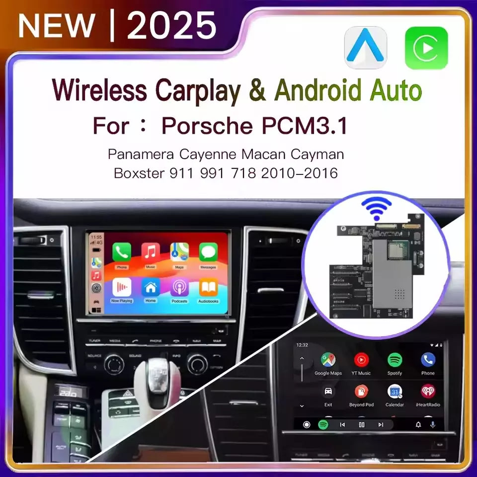 Porsche Apple CarPlay & Android Auto Upgrade Kit (PCM 3.1)