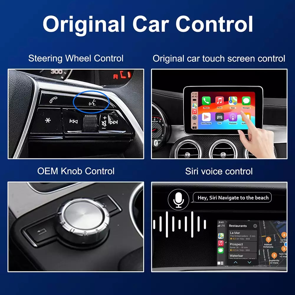 Mercedes Wireless Apple Carplay Android Auto Retrofit - A/B/C Class NTG 4.5 Becker Map