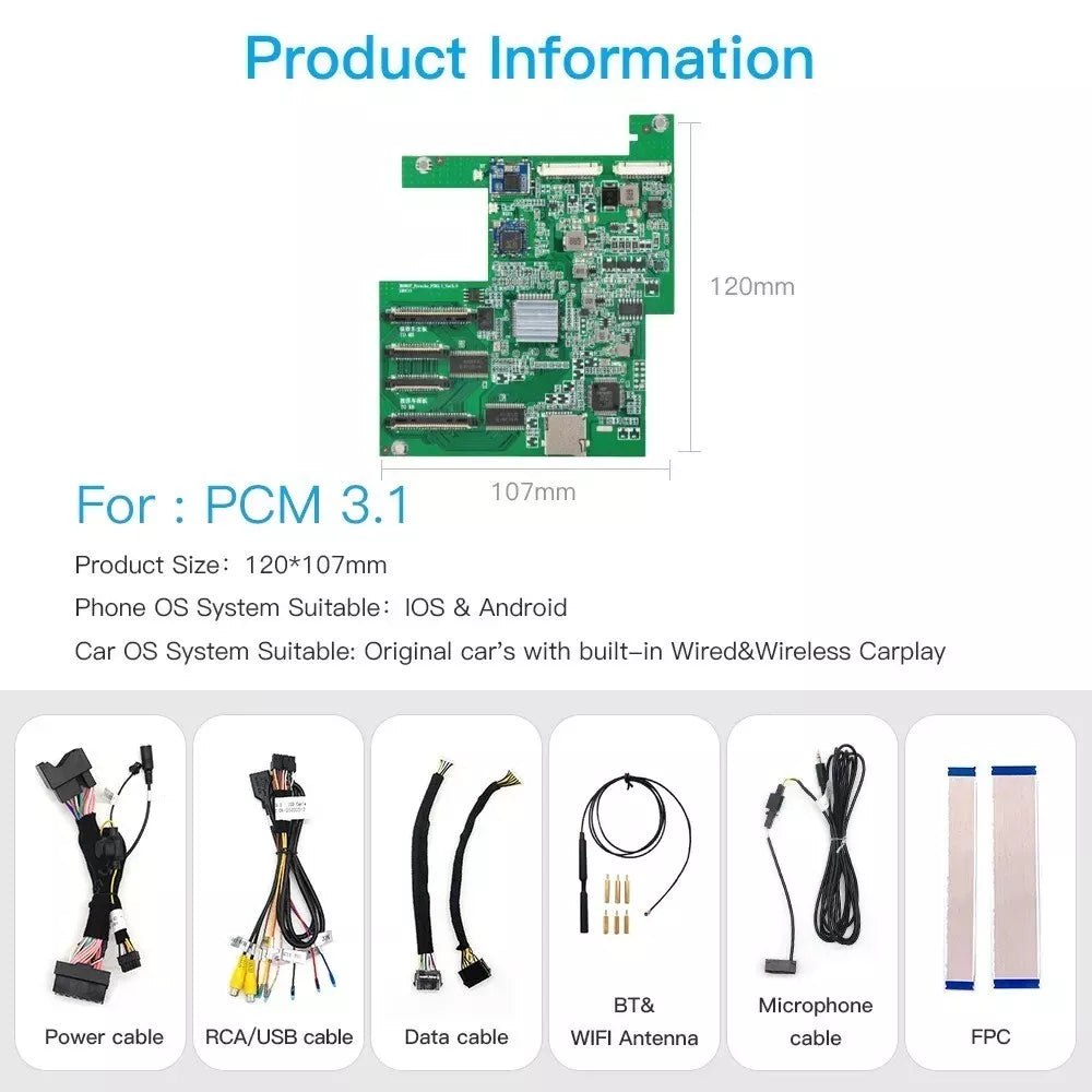 Porsche Apple CarPlay & Android Auto Upgrade Kit (PCM 3.1)