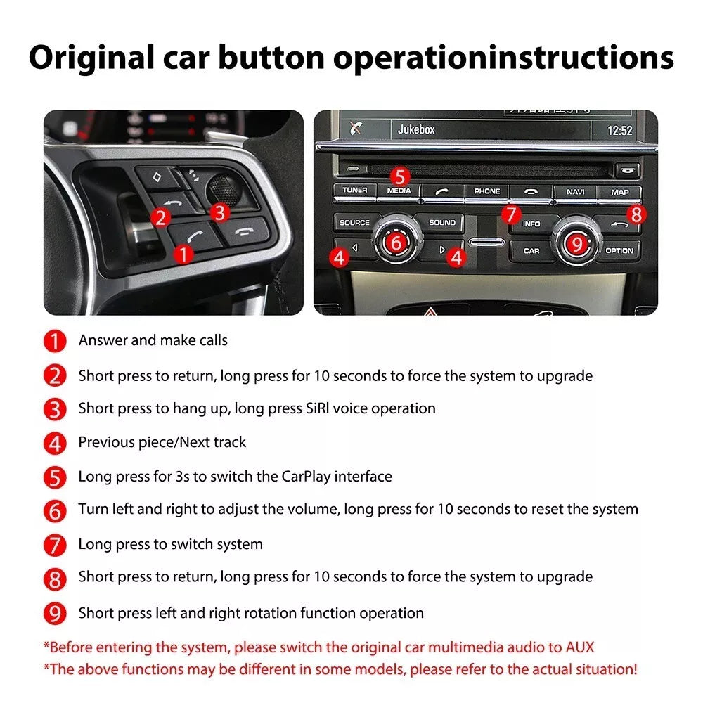 Porsche Apple CarPlay & Android Auto Upgrade Kit (PCM 3.1)