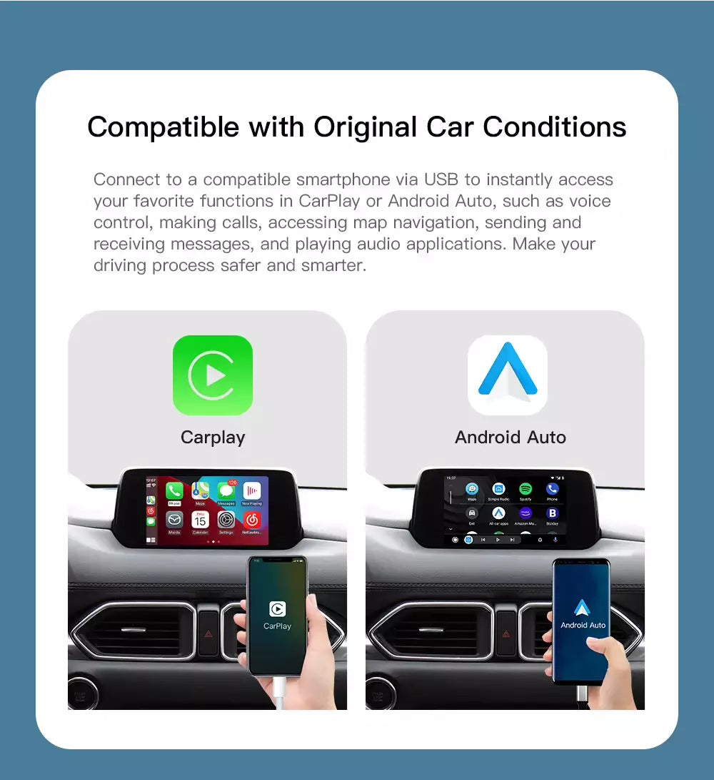 Mazda Apple Carplay & Android Auto Kit USB-C CX5 CX3 CX9 MX5 Mazda 6 Mazda 3