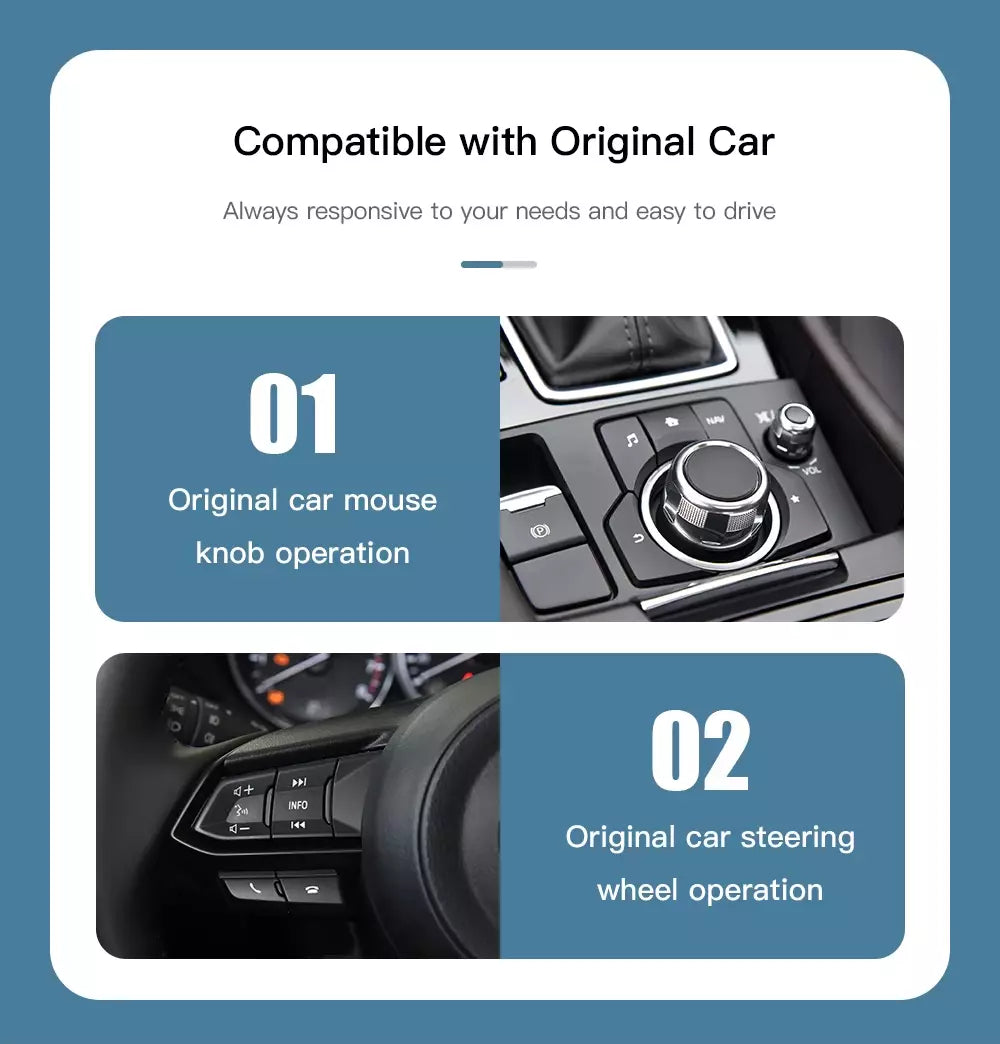 Mazda Apple Carplay & Android Auto Kit USB-C CX5 CX3 CX9 MX5 Mazda 6 Mazda 3