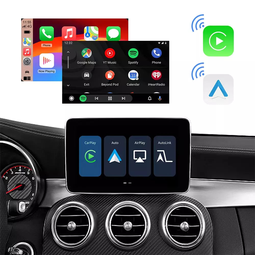Mercedes Wireless Apple Carplay Android Auto Retrofit - A/B/C Class NTG 4.5 Becker Map