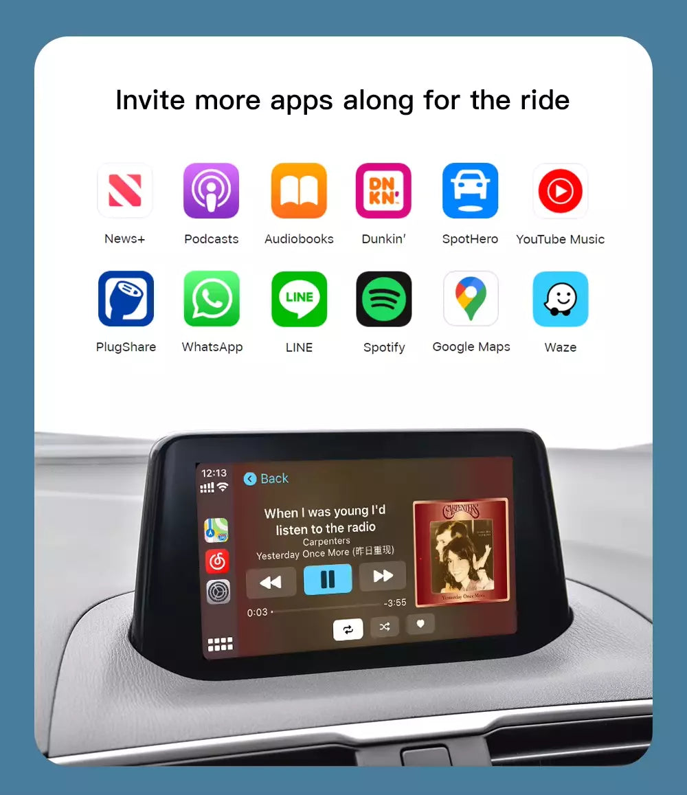 Mazda Apple Carplay & Android Auto Kit USB-C CX5 CX3 CX9 MX5 Mazda 6 Mazda 3