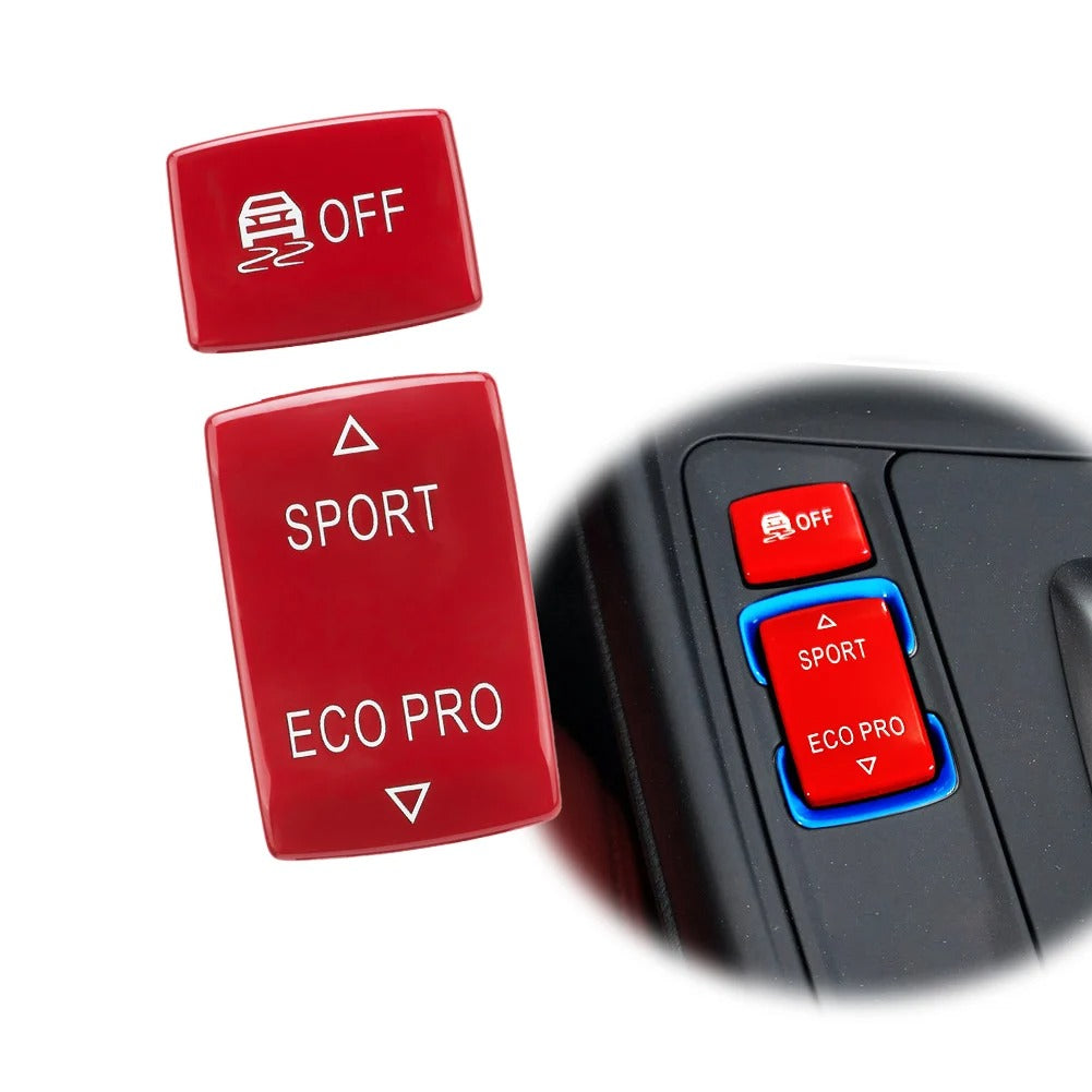 BMW Blue Sport Eco Pro DSC Centre Console Buttons - Fits F20 F21 F22 F23 F30 F32 F33 F36