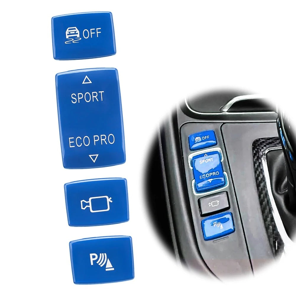 BMW Blue Sport Eco Pro DSC Centre Console Buttons - Fits F20 F21 F22 F23 F30 F32 F33 F36