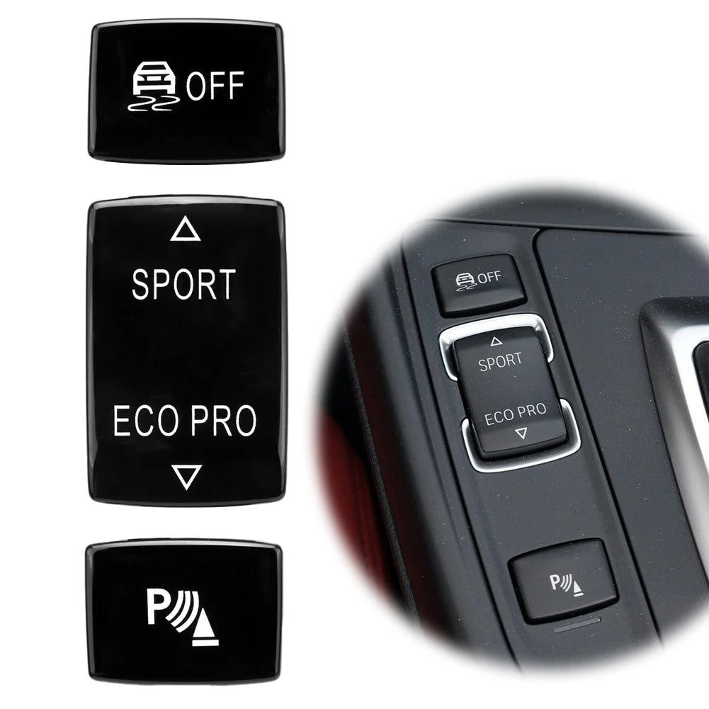 BMW Blue Sport Eco Pro DSC Centre Console Buttons - Fits F20 F21 F22 F23 F30 F32 F33 F36