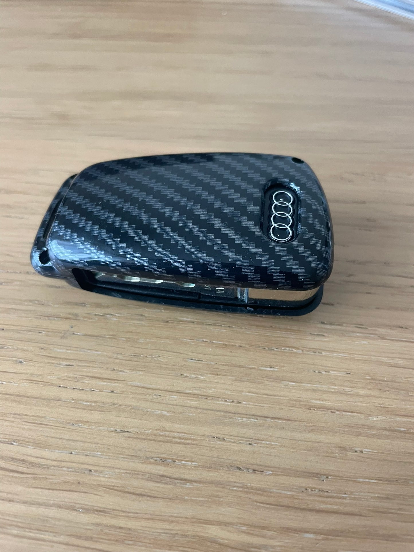 Audi Car Key Case Cover - Carbon Design for A1 A3 A4 A5 S3 S4 Q3 Q5 Q7 TT RS