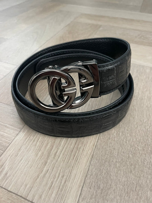 Men’s Designer Leather Belt in Black – High-Quality, Stylish & Comfortable