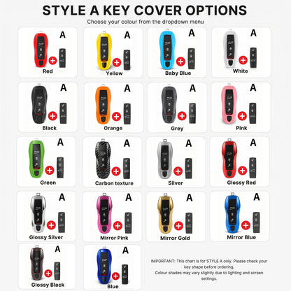 Porsche Key Cover | Carbon Fibre Key Case | Custom Key Fob Cover | 911 Macan Cayenne Panamera Taycan Boxster Cayman