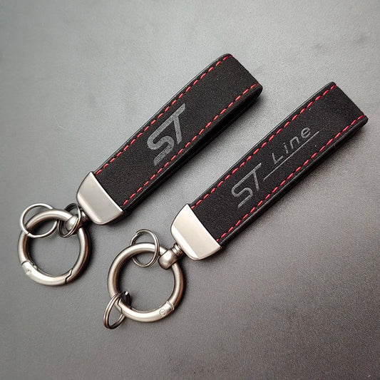 Ford ST Line Suede Leather Keychain – Fiesta, Focus, puma, Edge, fiesta ST