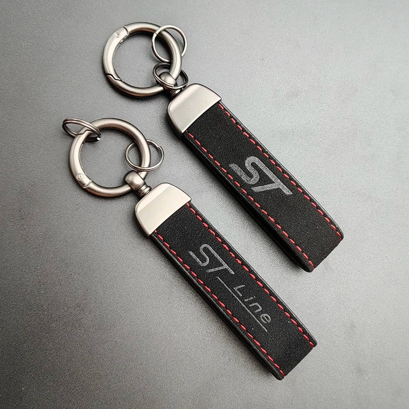 Ford ST Line Suede Leather Keychain – Fiesta, Focus, puma, Edge, fiesta ST