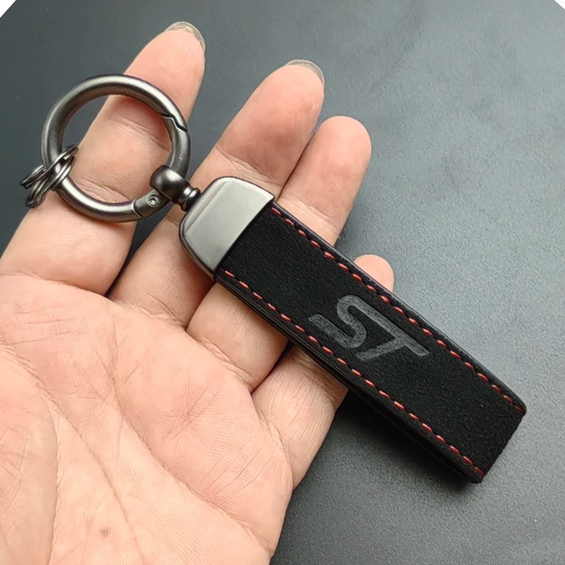 Ford ST Line Suede Leather Keychain – Fiesta, Focus, puma, Edge, fiesta ST