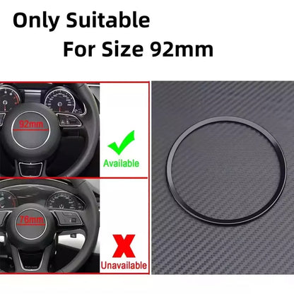 Audi Steering Wheel Ring Trim Cover – Black | Interior Styling for A1 A3 A4 A5 A6 A7 A8 Q3 Q5 Q7 SQ5 S Models + RS Models